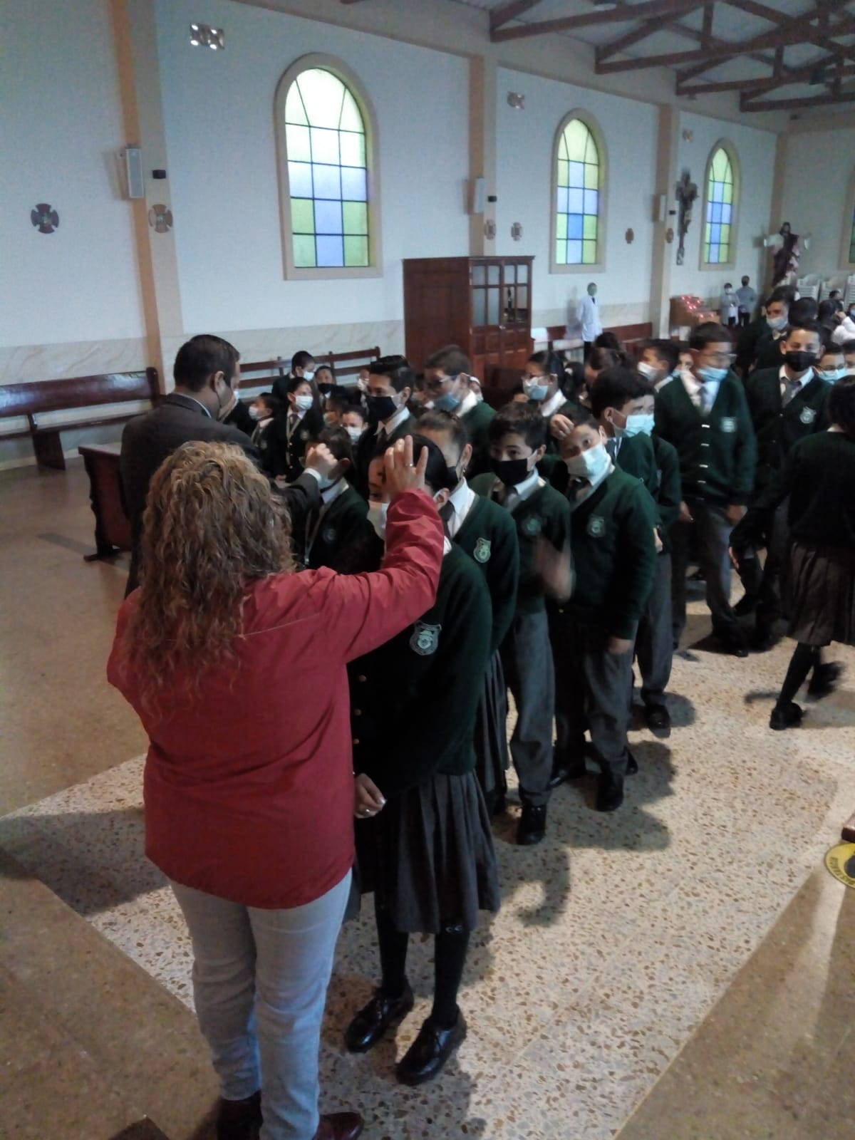 Imposición de Ceniza al Colegio Cofraternidad de San Fernando.